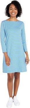 Sankaty Boatneck Shift Dress (Bimini Blue/White) Women's Dress