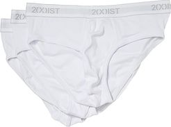 3-Pack ESSENTIAL No Show Brief (White New Logo) Men's Underwear