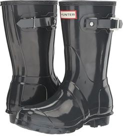 Original Short Gloss Rain Boots (Dark Slate) Women's Rain Boots