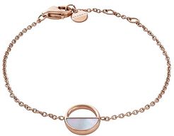 Agnethe Rose-Tone and Mother-of-Pearl Bracelet (Rose Gold) Bracelet