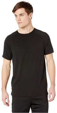 The Triumph Crew Neck Tee (Solid Black Tri-Blend) Men's T Shirt