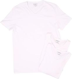 3-Pack V-Neck T-Shirt (White/White/White) Men's T Shirt