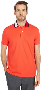 Alan Custom Fit Polo Shirt with Magnetic Buttons (Exotic Coral) Men's Short Sleeve Pullover