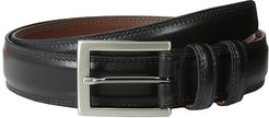 32MM Aniline Leather (Black) Men's Belts