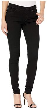 Nico Mid-Rise Super Skinny in Black (Black) Women's Jeans