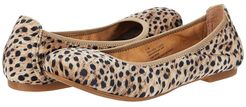 Julianne (Black/Natural Leopard Fabric) Women's Flat Shoes