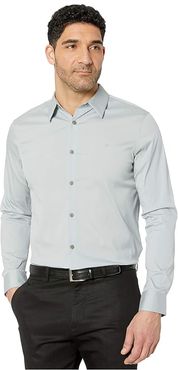 The Stretch Cotton Shirt (Quarry) Men's Clothing