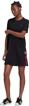 3-D Trefoil Tee Dress (Black) Women's Dress