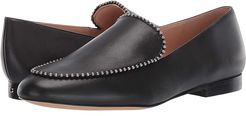 Harper Beadchain Loafer (Black Leather) Women's Shoes