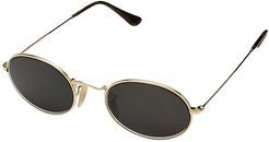 0RB3547 Oval Flat Lenses 51mm (Gold) Fashion Sunglasses