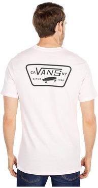 Full Patch Back Short Sleeve Tee (Vans Cool Pink/Black) Men's Clothing
