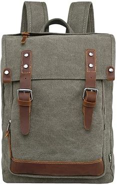 Discovery Canvas Backpack (Olive) Backpack Bags