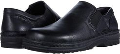 Eiger (Soft Black Leather) Men's Slip on  Shoes