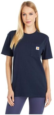 WK87 Workwear Pocket Short Sleeve T-Shirt (Navy) Women's T Shirt