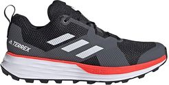 Terrex Two (Black/White/Solar Red) Men's Running Shoes