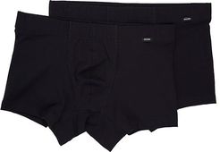 Cotton Essentials 2-Pack Boxer Brief (Black 1) Men's Underwear