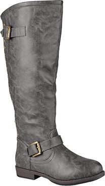 Spokane Boot - Wide Calf (Dark Grey) Women's Shoes