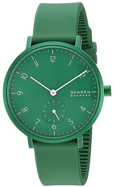 Aaren Kulor 36mm Three-Hand Silicone Watch (SKW2804 Green Silicone) Watches