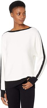 Intercept Sweater (White/Black) Women's Clothing