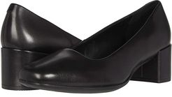 Shape 35 Squared Pump (Black Cow Leather) Women's Shoes