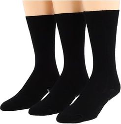 City Slicker 3-Pair Pack (Black1) Men's Crew Cut Socks Shoes