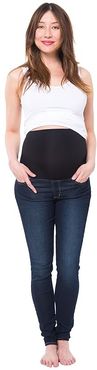 Soho Maternity Over the Belly Skinny Denim in Dark Blue Wash (Dark Blue Wash) Women's Jeans