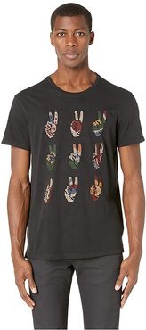 Multi Peace Hand KG4261V1B (Black) Men's Clothing