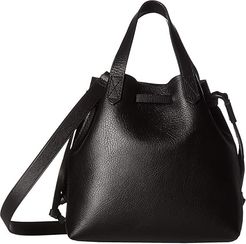 Small Drawstring Transport Crossbody (True Black) Handbags