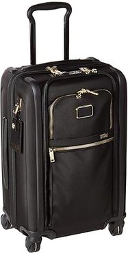 Alpha 3 International Dual Access 4 Wheeled Carry-On (Black/Gold) Luggage