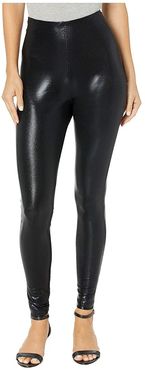 Foil Super High-Waisted Leggings (Black) Women's Casual Pants