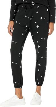 Valentene Print (Black/Silver Stars) Women's Casual Pants