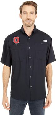 Ohio State Buckeyes Tamiami Short Sleeve Shirt (Black) Men's Clothing