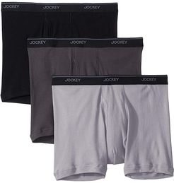 Tailored Essentials Staycool+ Boxer Brief 3-Pack (Black/Trusted Pewter/Mid Grey) Men's Underwear