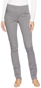 Peri Pull-On Straight Leg Pants in Bay Twill (Grey Streak) Women's Casual Pants