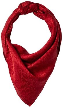Wild Rags Silk Jacquard Scarf Bandana (Red) Scarves