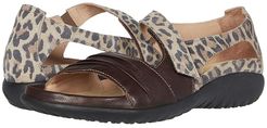Papaki (Soft Brown Leather/Cheetah Suede) Women's  Shoes
