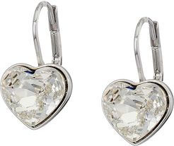Bella Heart Pierced Earrings (White) Earring