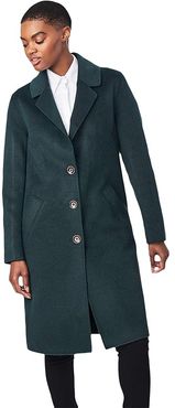 Double Face Coat (Dark Teal) Women's Coat