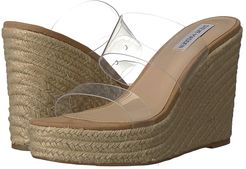 Sunrise Wedge Sandal (Clear) Women's Shoes