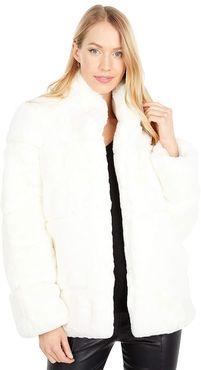 Sarah 2 Faux Fur Coat (Ivory) Women's Jacket