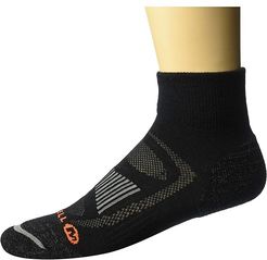Zoned Quarter Light Hiker Sock (Onyx) Men's Quarter Length Socks Shoes