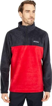 Steens Mountain Half Zip (Black/Mountain Red) Men's Coat