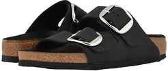 Arizona Big Buckle (Black Oiled Leather) Women's  Shoes