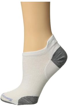 PhD(r) Run Ultra Light Micro (White/Light Gray) Women's No Show Socks Shoes