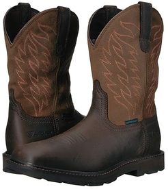 Groundbreaker Wide Square Toe H2O (Dark Brown) Cowboy Boots