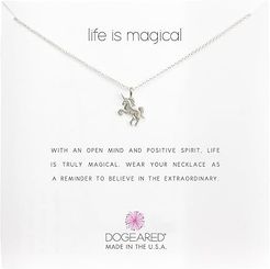 Life is Magical Unicorn Reminder Necklace (Sterling Silver) Necklace