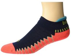 Silver (Neon Coral/Ink) Crew Cut Socks Shoes
