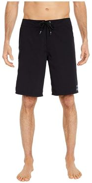 Platinum Solid Boardshorts (Black) Men's Swimwear