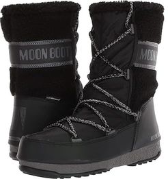 Moon Boot(r) Monaco Wool Mid (Black) Women's Boots