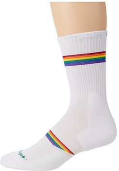 Prism Crew Lightweight with Cushion (White) Men's Crew Cut Socks Shoes